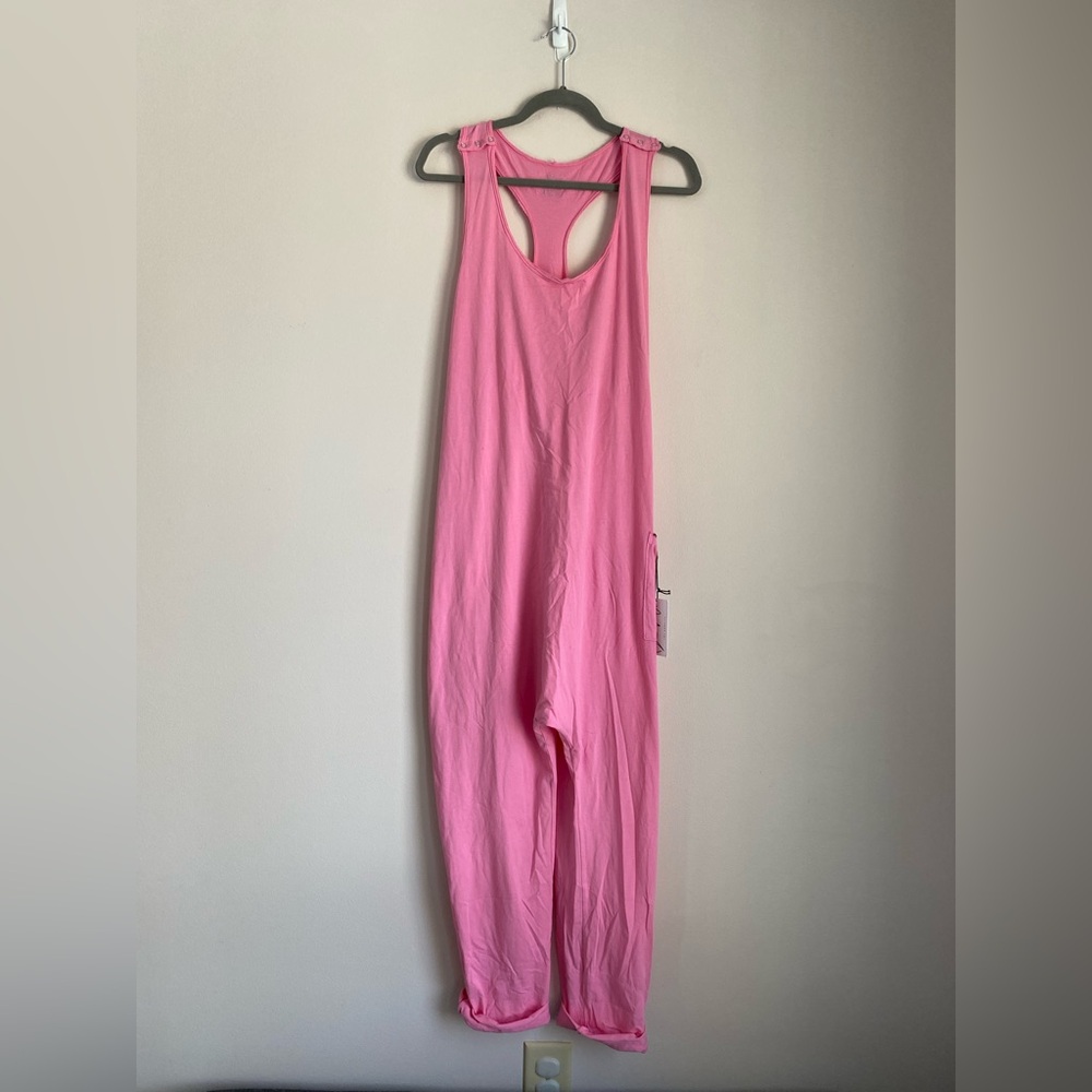 Be Mi pink romper NWT bubble gum pink XL made in USA 100% cotton
